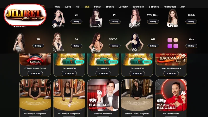 JILIBET Live Casino – The Authentic Real-Time Gaming Experience 2 Elite Software Brands Partnering with Live Casino